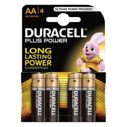 Duracell AA 1.5V Battery, 4 pcs