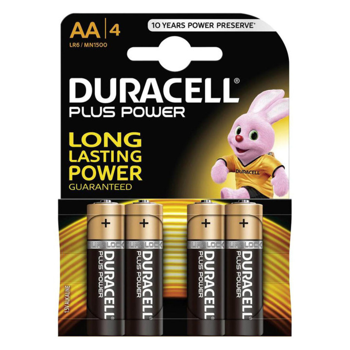 Duracell AA 1.5V Battery, 4 pcs