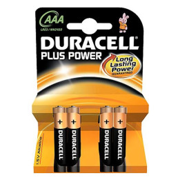 Duracell AAA 1.5V Battery, 4 pcs