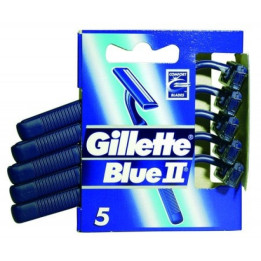 Gillette Blue II Razor, 5 pcs