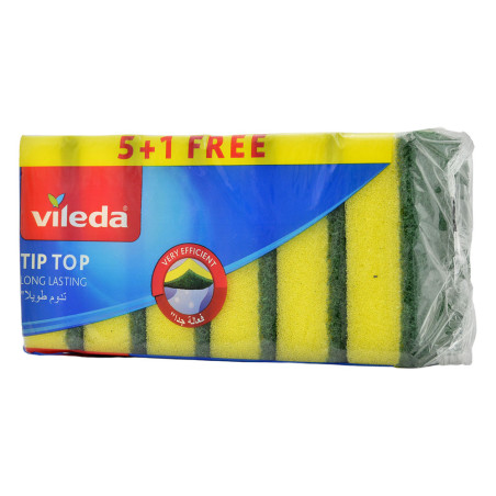 Vileda Tiptop (5+1 Free) Sponge 1 Pack