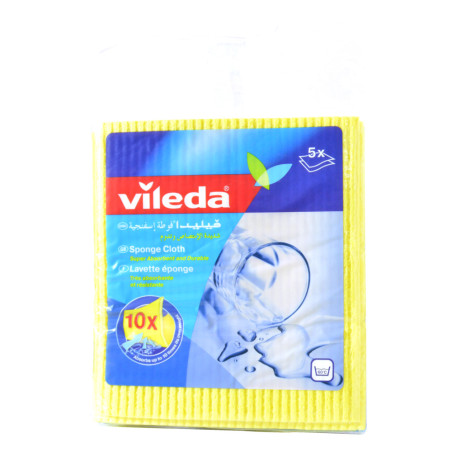 Vileda 18Cm X 20Cm Sponge Cloth 5Pcs