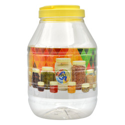 جرة بلاستيكية دائرية بحجم 6000 مل من G-Pet - قطعة واحدة