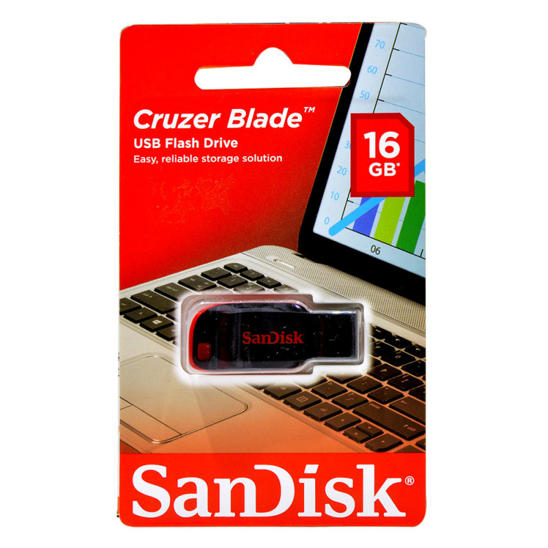 Sandisk Cruzer Blade 16Gb Usb Flash Drive Pc
