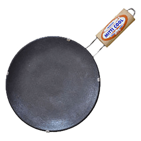 Mitticool #10In Clay Non Stick Dosa Tawa W/Handle 1Pcs