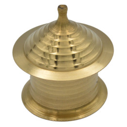 Burhan No. 2 Brass Sadi Sindoor Dabbi, 1 pc