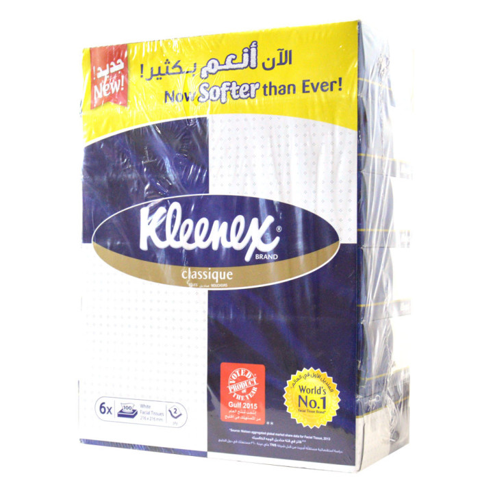 Kleenex Dailycare Tissue Box, 130 sheets