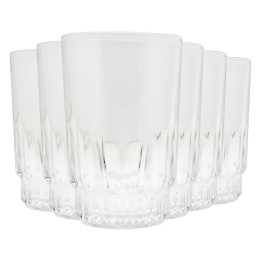 Alqaem Medium Glass Tumbler Set, 6 pcs