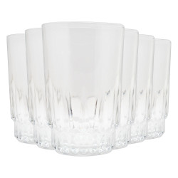ألقائم 6 قطع كوب زجاجي متوسط 1 مجموعة
