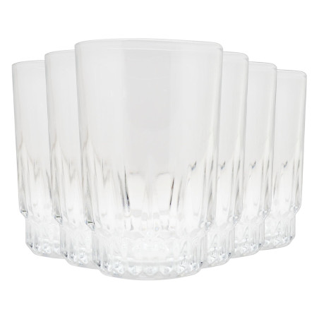 Alqaem 6Pcs Med Glass Tumbler 1Set