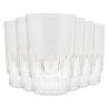 Alqaem 6Pcs Med Glass Tumbler 1Set