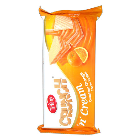 Tiffany Crunch N Cream Orange Wafer 76G