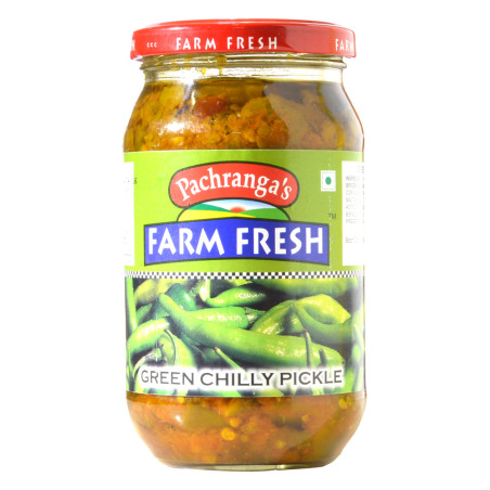 Pachrangas Green Chilli Pickle 400G