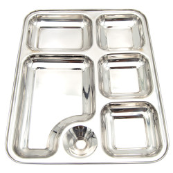 برهان 6 في 1 طبق فولي دائري