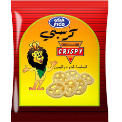 بطاطس مقرمشة بالفلفل الحار والسالسا والليمون 15 جرام