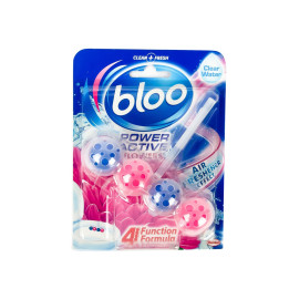 Bloo Power Active Flowers Toilet Rim Block, 50 g