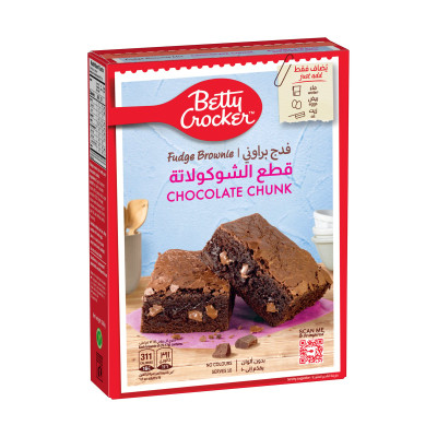 Betty Crocker Chocolate Chunk Fudge Brownie Mix 500G