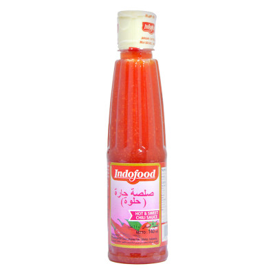 Indofood Hot And Sweet Chili Hot Sauce 140Ml