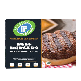 Freshly Foods Black Angus Beef Burgers 454Gm