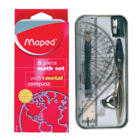 Maped 8Pc Set Study Geometry Math Set 1Set
