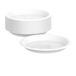 Disposable Round Plastic Plate No. 26, 50 pcs