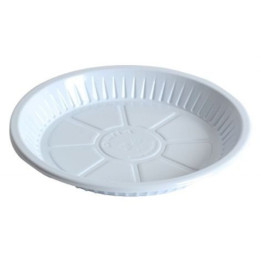 Disposable Round Plastic Plate No. 18, 50 pcs