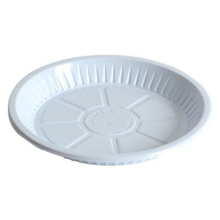Disposable Round Plastic Plate No. 18, 50 pcs