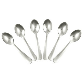 Burhan Kc Ss Baby Spoon 6P. Indian Burhan KC Stainless Steel Baby Spoon Set, 6 Pieces
