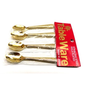 سانج المتوسط اَلبَكا الذهب اليابان س.س ملعقة شاي مرسومة ١٢ حبة