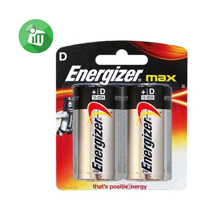 Energizer D 1.5V Battery No. DLR20-E95-BP2, 2 pcs