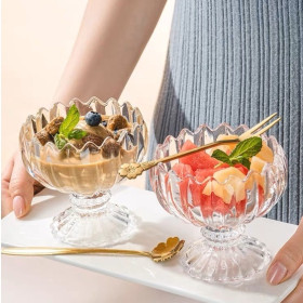 Clear Round Ice Cream Bowl 16oz