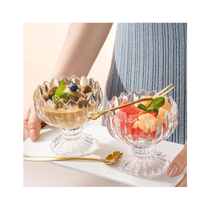 Clear Round Ice Cream Bowl 16 oz, 1 pc