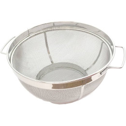 Burhan Heavy Stainless Steel Rice Strainer 21 in, No. 09, 1 pc