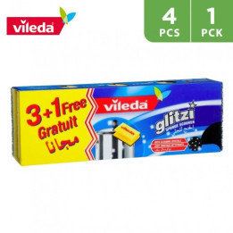 إسفنجات تنظيف فيليدا جليتزي كريستال 3+1، قطعة واحدة
