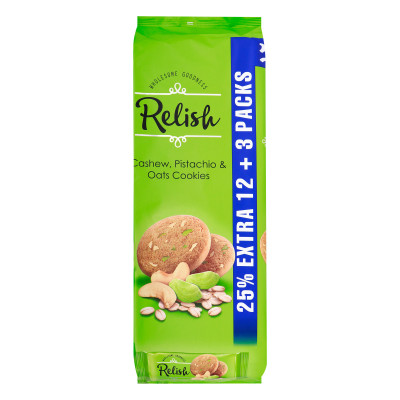 Relish Cashew Pistachio and Oats Cookies 42G