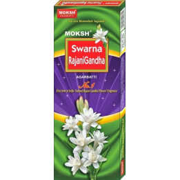 Moksh Swarna Rajanigandha Incense Sticks, 20 pcs