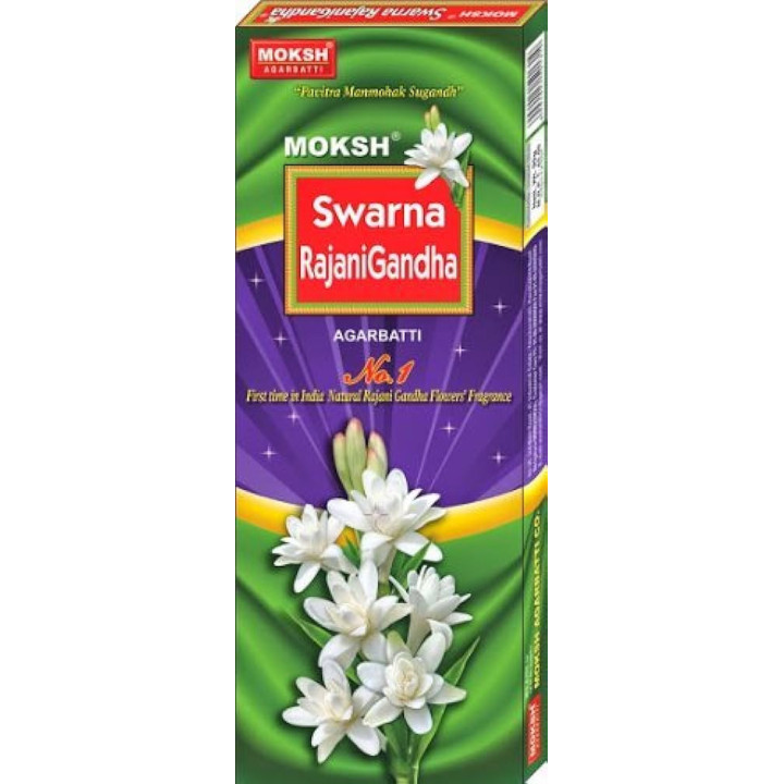 Moksh Swarna Rajanigandha Incense Sticks, 20 pcs