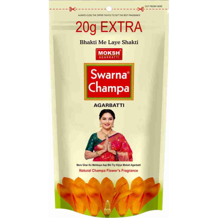 Moksh Swarna Champa Flat Incense Sticks, 20 g