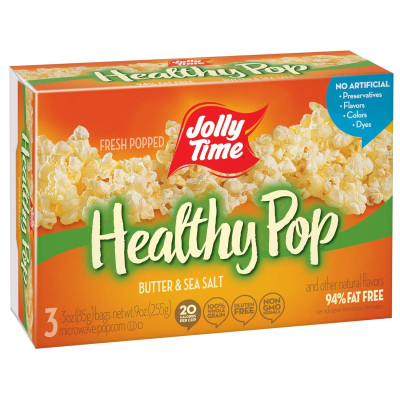 Healthy Pop 94 Fat Free Microwave Pop Corn 255g