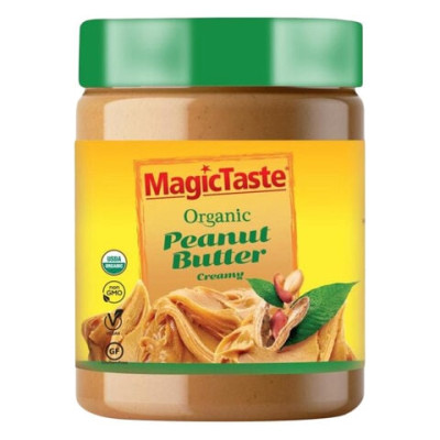 زبدة الفول السوداني العضوية الكريمية من ماجيك تيست 454 جرام