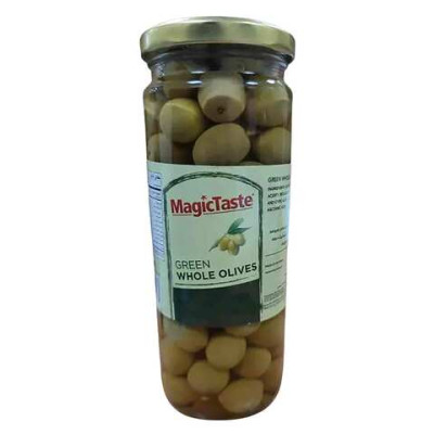 زيتون أخضر كامل بنكهة سحرية 465 غرام