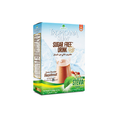 Tropicana Slim Sugar Free Drink 10P Chocolate W/Stevia 120g