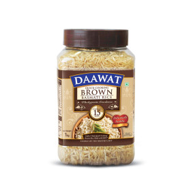 Daawat Brown Basmati Rice Jar 1Kg