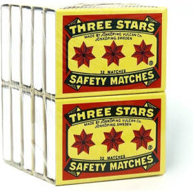 Three Star Safety Matches 10Pc