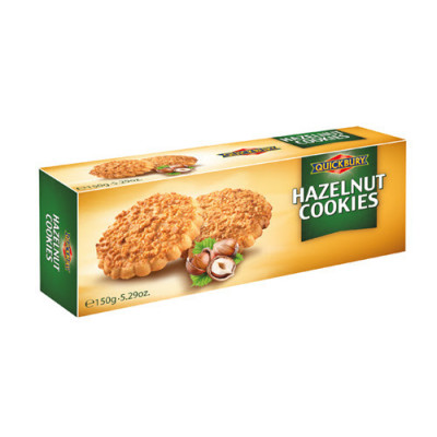 Quick Bury S/Fre Hazelnut Cookies 130Gm