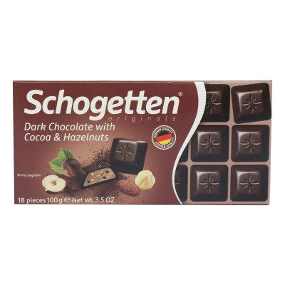 Schogetten Choco Dark Hazelnut 100Gm