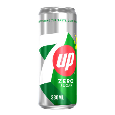 7Up Sugar Free Soft Drink Can 330Ml