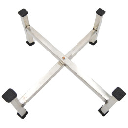 Burhan Stainless Steel Folding Chumla, 4 Legs, India, 1 pc