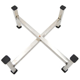 Burhan 4 Legs Ss Folding Chumla 1Pcs Burhan Stainless Steel Folding 4‑Leg Chair