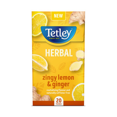 Tetley Zingy Lemon and Ginger Tea 20Bags